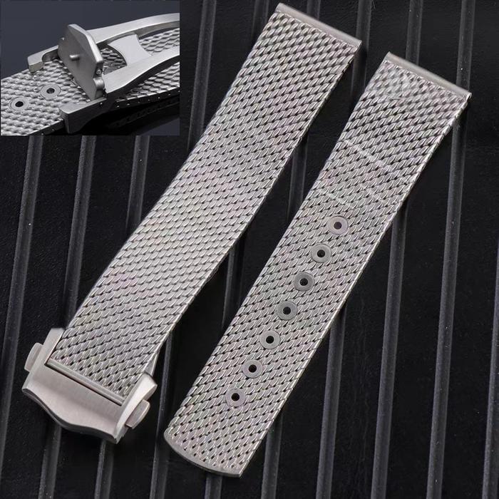 For OMEGA Seamaster 007 No Time To Die Limited Edition 20mm Band De Ville Milanese Mesh Bracelet Sta