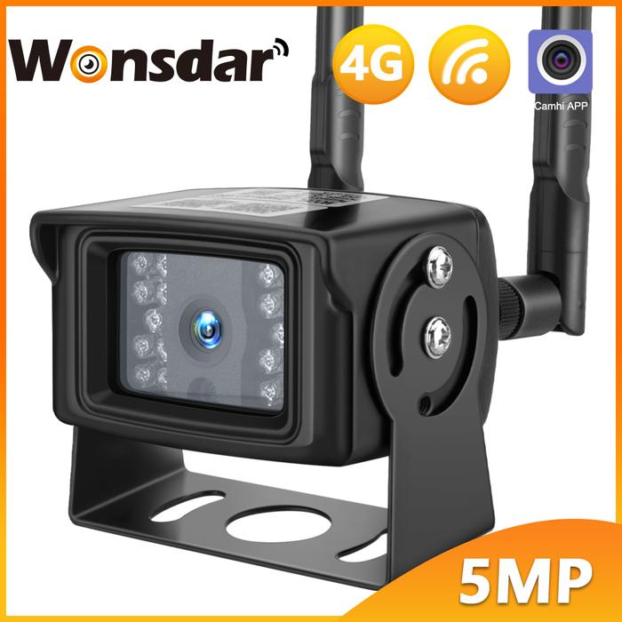 4G SIM Card WIFI Camera 5MP HD CCTV Surveillance IP Camera Metal