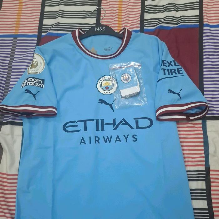 JERSEY BNWT ORIGINAL MANCHESTER CITY 2022/2023 ULTRAWEAVE SIZE M NAMESET DE BRUYNE #17