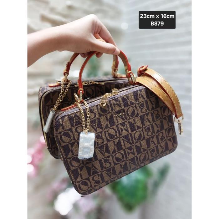 Tas Kamera Monogram Besar Bonia Original Malaysia
