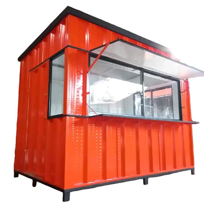 Booth Container / Gerobak Stand Kontainer Premium Knockdown 3x2x2.5