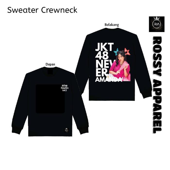 Jaket Sweater Crewneck JKT48 Amanda New Era Vol.2 Jaket Wanita Unisex Fre PC