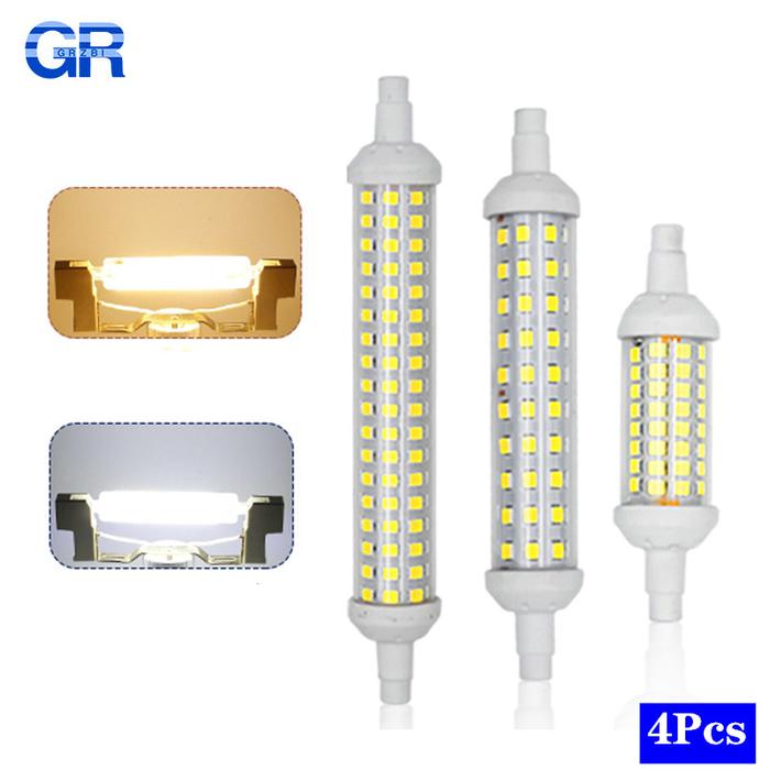 4pcs/lot R7S LED Bulb 6W 9W 12W Spotlight 220V Corn Bulbs 78mm 118mm