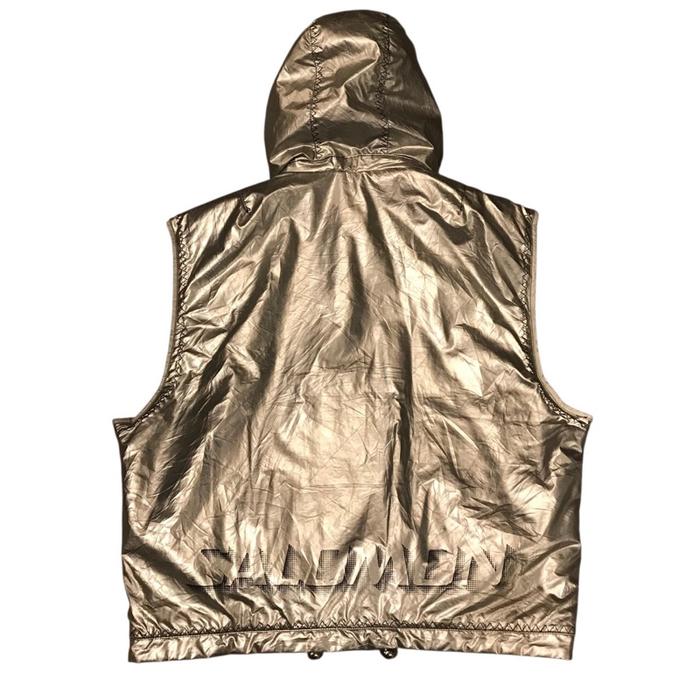 Vintage Salomon Tech Goretex technical Vest Gorpcore  Silver  Size L  Pxl : 67 x 68 cm  Fast Respons