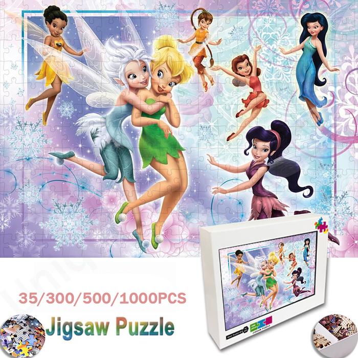 Wooden Toys Intelligence Puzzle Disney Tinkerbell and Fairy Jigsaw
