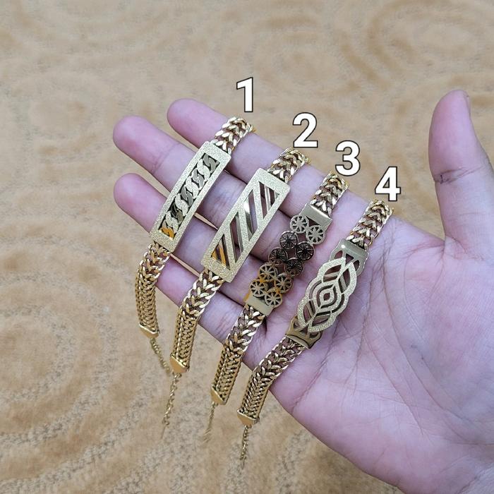 GELANG PLAT RANTAI TITANIUM