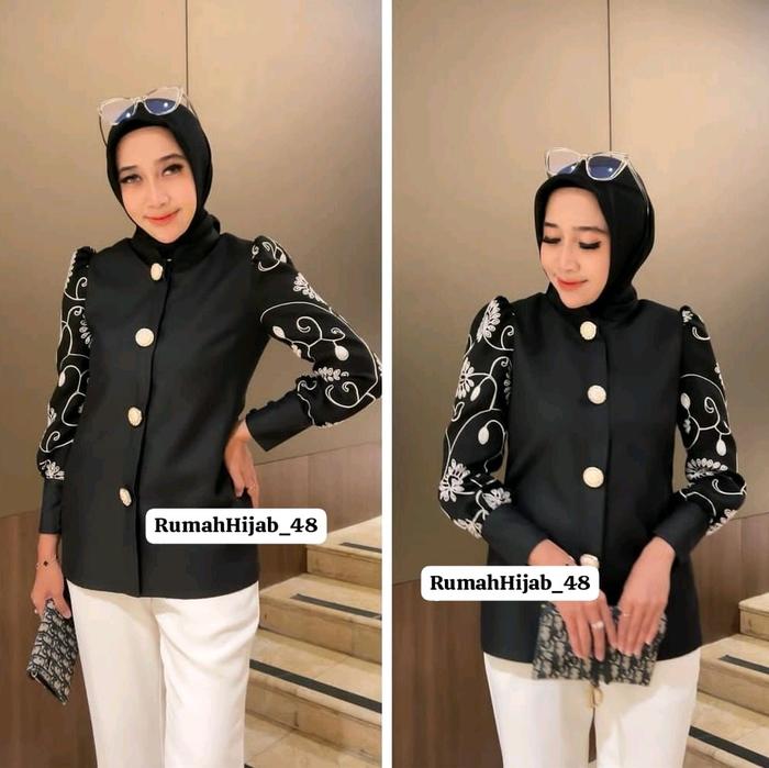 Blus Bordir Dandelion - Baju bordir - Blus Bordir
