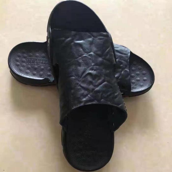 Eiger - Sepatu Sandal Slop Pria Kulit Asli Original Casual Slip On Dewasa Kekinian Sporty Sendal Sli