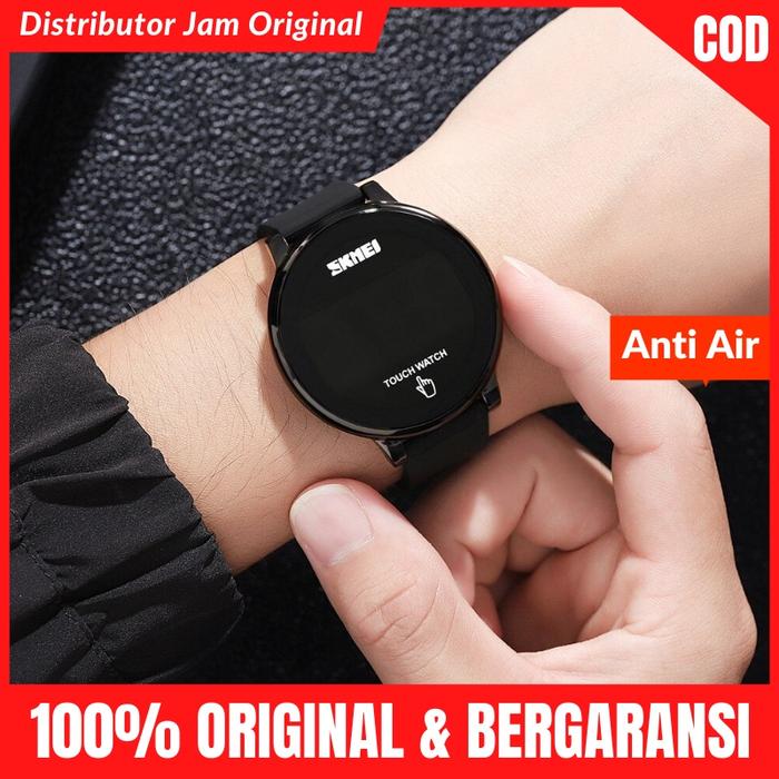 NEW Jam Jm Tangan Pria Wanita Digital Sport Watch Touch Screen LED Display Tali Rubber Skimei