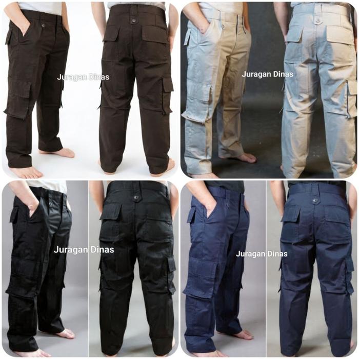 Murah dan bergaya CELANA PDL HITAM COKLAT TUA BIRU DONGKER BAHAN RIPSTOK/CARGO/HIKING/GUNUNG/LAPANGA