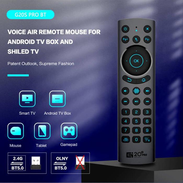 G20S PRO BT Voice Remote Control Air Mouse 2.4G Wireless Backlight