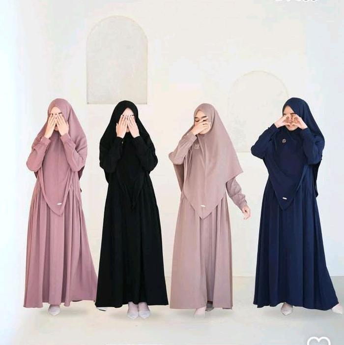 gamis polos uwais - rubina dress by uwais