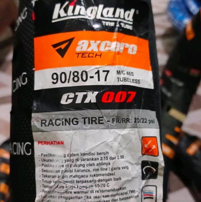 Ban kingland Ctx axcero 007 90/80-17 tubless ban motor donat ring 17 Motorcycle