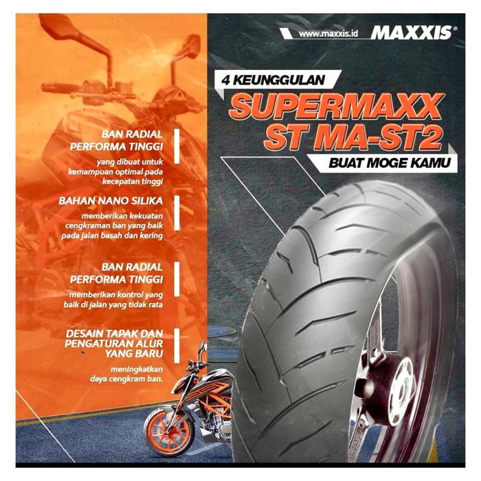 Promo Spesial Ban Maxxis MAST2 Supermaxx Radial 180/55-17 ( Belakang / Rear ) ( Cuci Gudang Stok Law