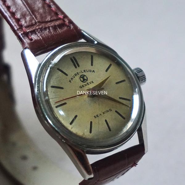 Vintage Favre Leuba Geneve Sea King Manual Winding Swiss Made Men's Watch Jam Tangan Pria