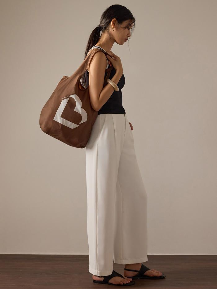 Love Bonito - Tas Wanita - Love, Bonito Foldable Tote Bag - Cocoa