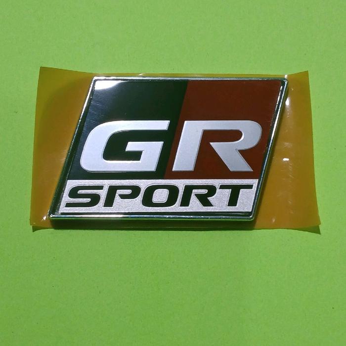 EMBLEM LOGO TULISAN GR SPORT MOBIL TOYOTA FORTUNER GR ,YARIS , RUSH ( UNIVERSAL)ORIGINAL