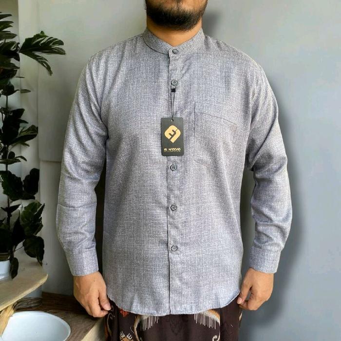 Baju Koko El Haddad Motif Kemeja / Koko Premium