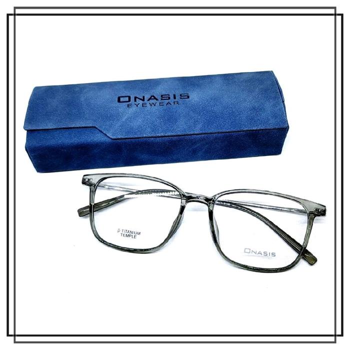 FRAME KACAMATA TITANIUM ONASIS 31108 Model Keren Elegan Kualitas Bagus Gagang LENTUR Harga MURAH