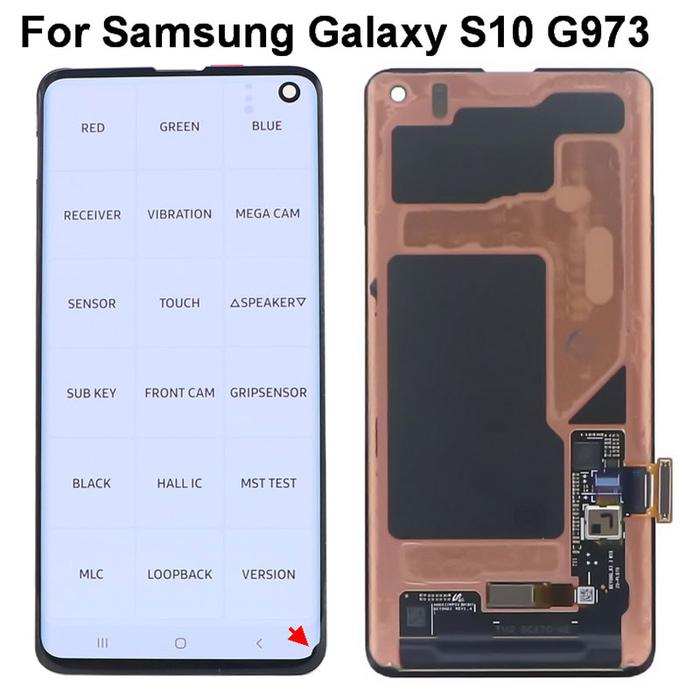 Original AMOLED LCD Screen For SAMSUNG Galaxy S10 Display G973