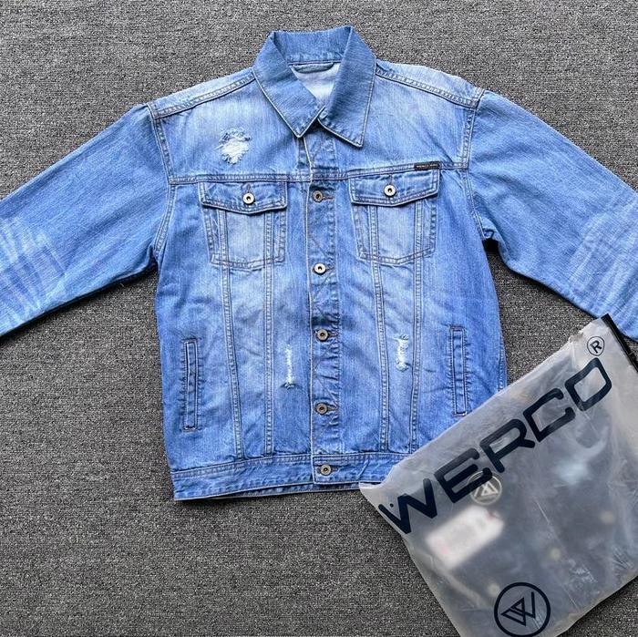 WERCO - JAKET JEANS - JAKET DENIM PRIA - RETRO Distro Cowok