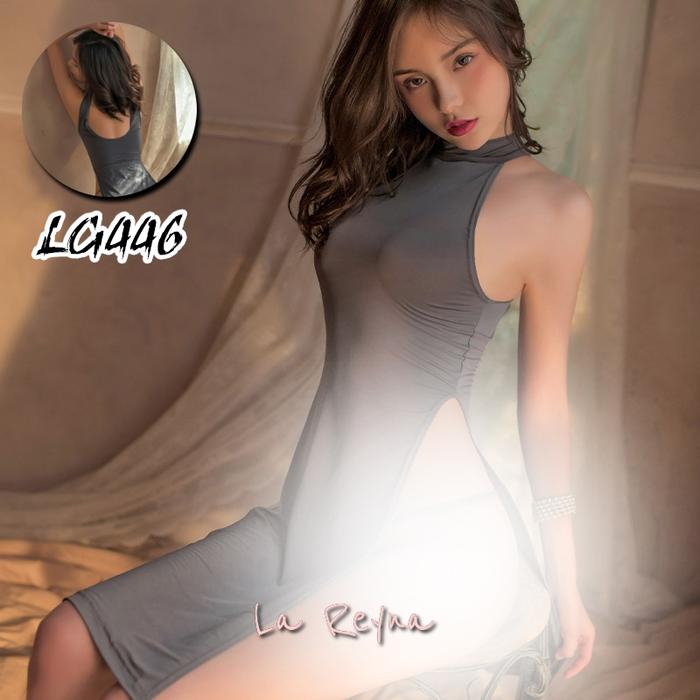Lareyna Aravenda Set Lingerie + CD Fantasy Malam Gaun Belah Samping Bahan Adem LG446