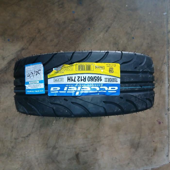JUAL BAN SEMISLICK MERK ACCELERA 165 60 R13 651 SPORT