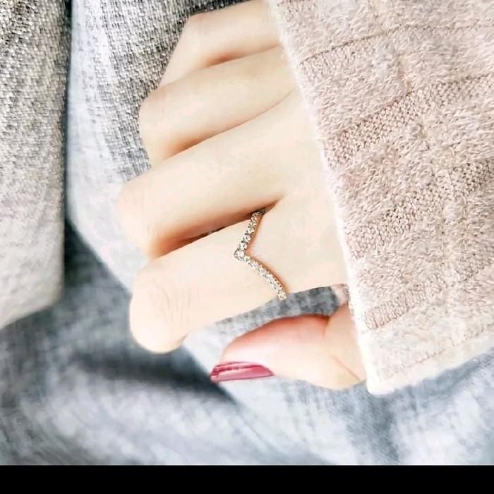Cincin Viral / Cincin V Aksesories Wanita