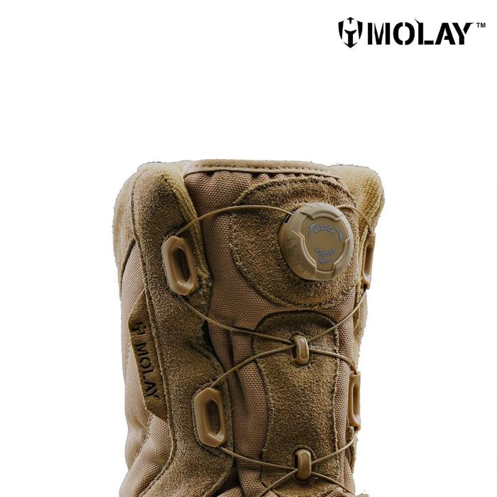 Molay™ Sepatu Honu Tactical Boots - Ranger Green & Pango Brown