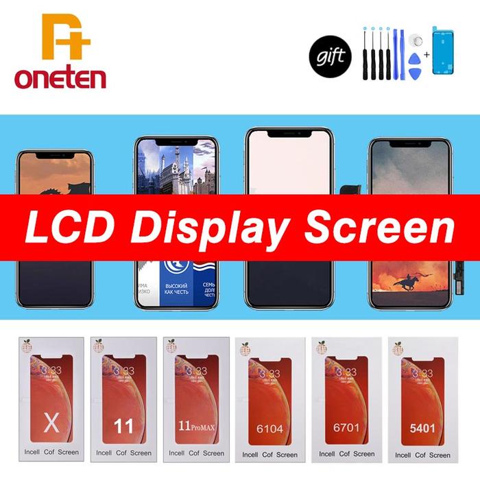 Original RJ TFT Display For iPhone X XS MAX XR 11 12 Pro Max Mini LCD