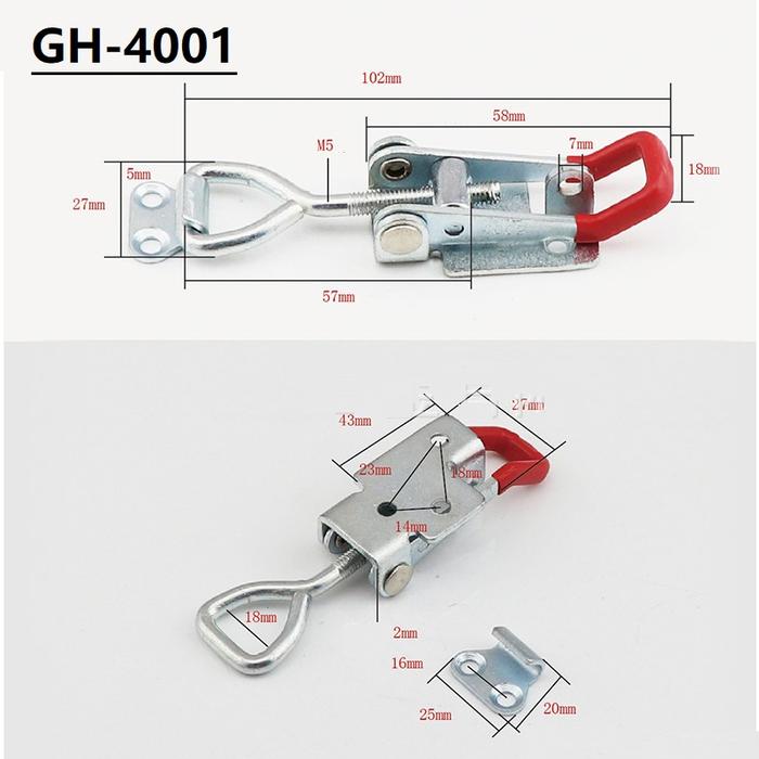 Toggle Clamp GH-4001 Penjepit Kayu Quick Holding Release Latch Klem Togel GH4001 Push Pull - GH-4001