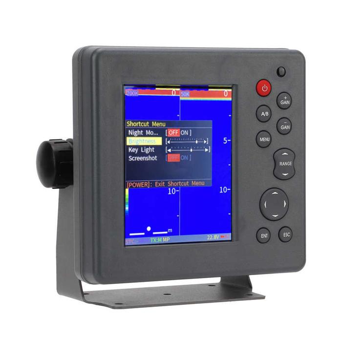 Kapal Laut Sonar Pencari Ikan dengan Tampilan LCD 5,5 Inci 50/200 KHz