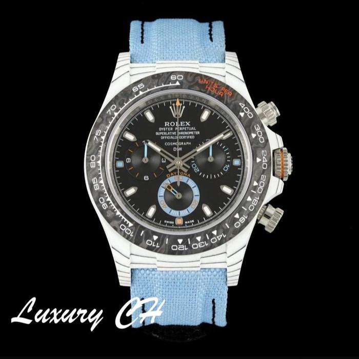 SwissRolexDaytona Diw Carbon Bachi Luxury Watches Best Quality 40mm