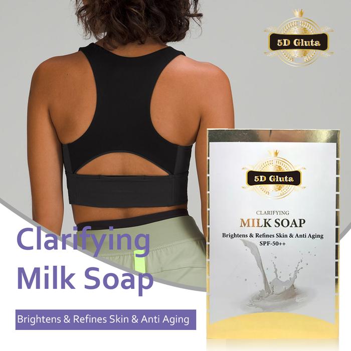 5D Gluta Clarifying Milk Soap with Goat Milk Whitening Brightening