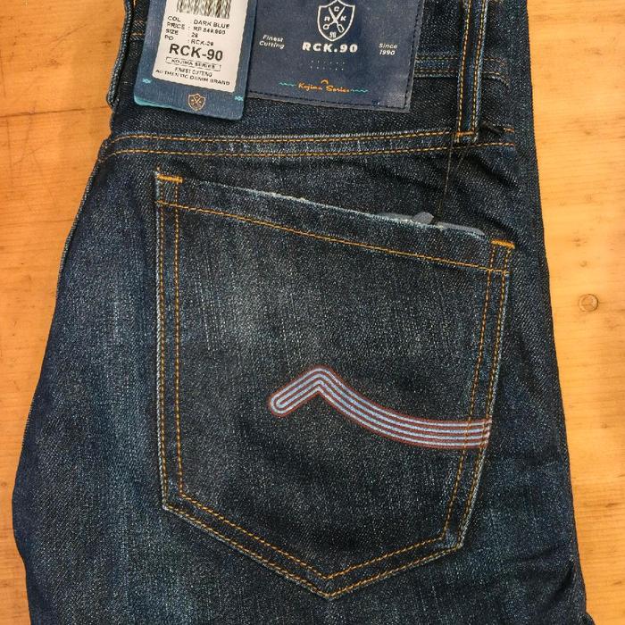 Celana Panjang Jeans Pria Rockstar Denim Original Slim Fit Machi Dark Blue