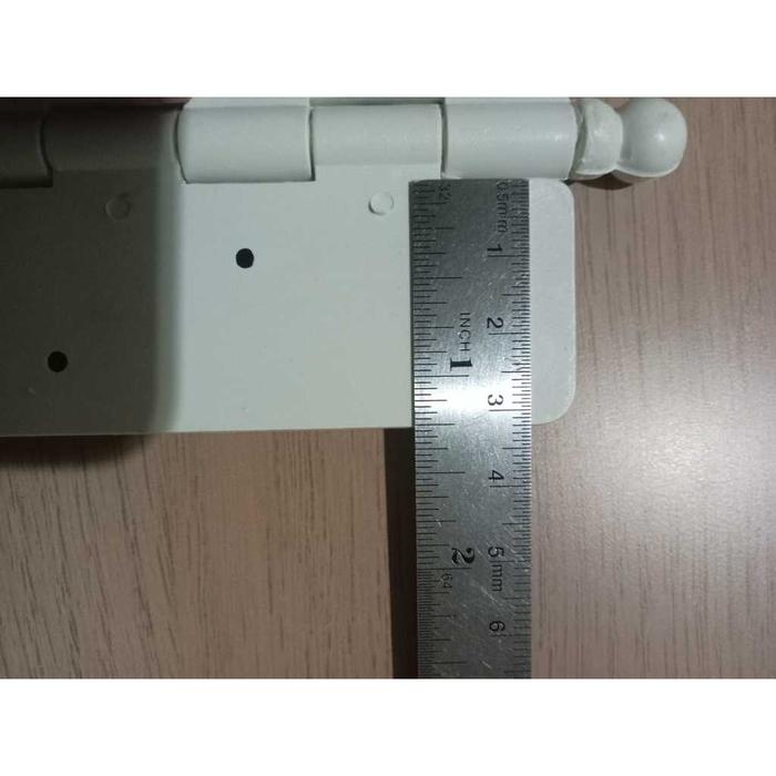 Engsel PVC Plastik Pintu Kamar Mandi /WC / Toilet tebal Coklat & Putih