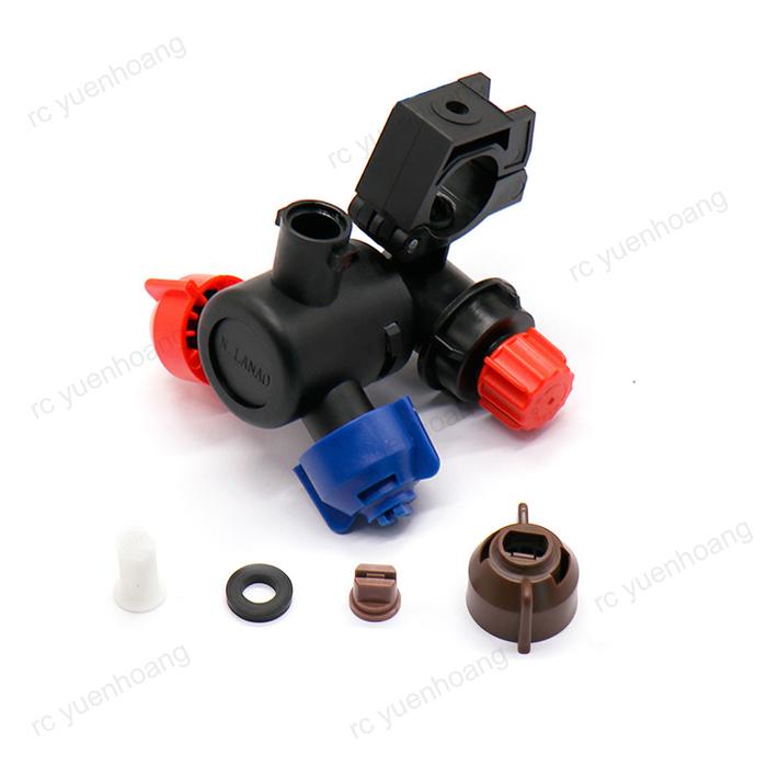 1 buah pertanian Sprayer Rotary Nozzle mesin pelindung tanaman tiga