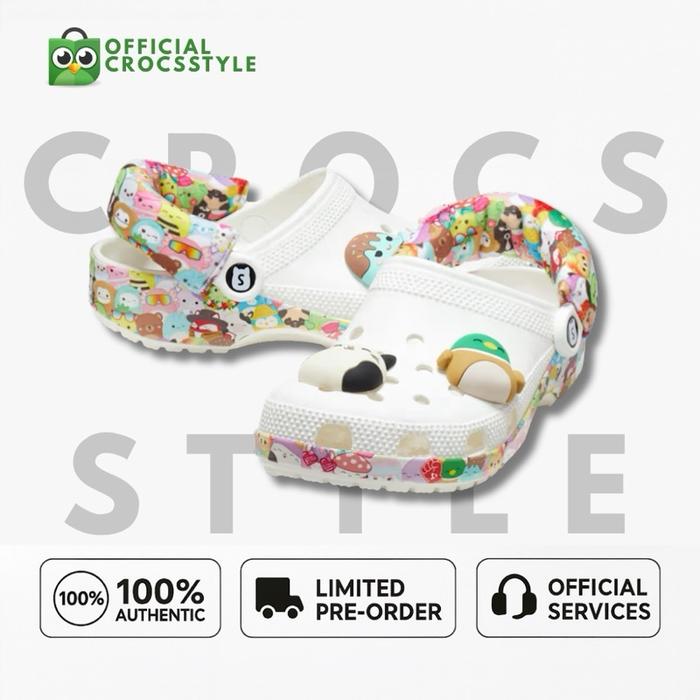 CROCS CLASSIC SQUISHMALLOW CLOG 100% ORIGINAL UNISEX Sepatu Clog Asli Desain Squishmallow Nyaman unt