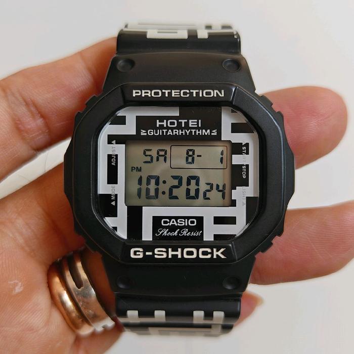 Casio G-Shock DW-5600HT-1JR "Guitarhythm" 35th anniversary hotei tomoyasu original bekas bagus