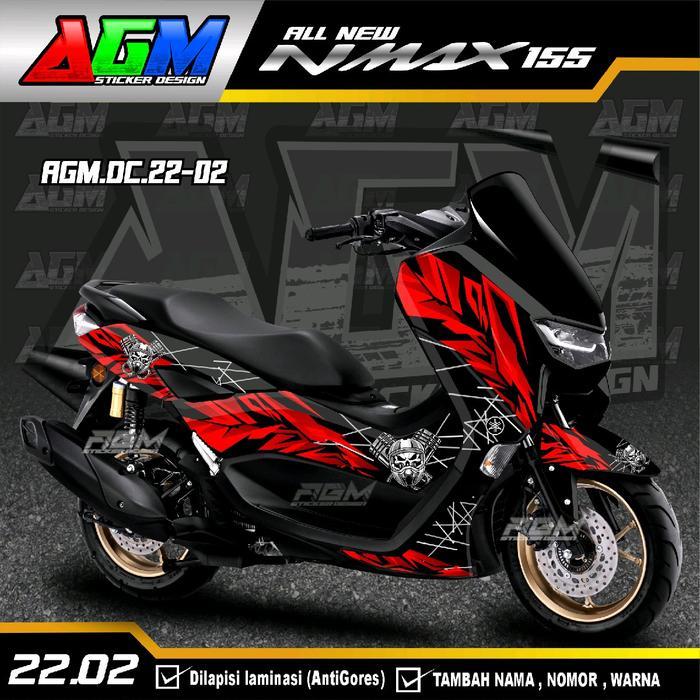 Decal Sticker Nmax 155 All New Full Body/Stiker Decal Nmax- Aksesoris Nmax Sticker Cutting AGM_008 M