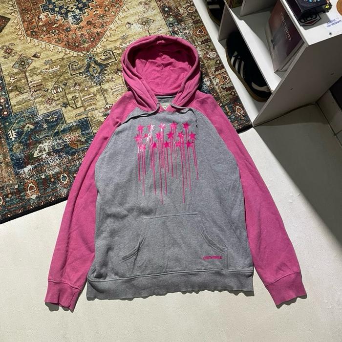 Hoodie Converse All Star • Pink-Grey Unisex