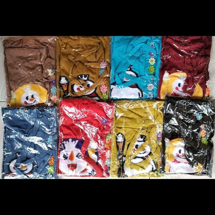 (COD) JILAB ANAK BOBA MIXUE Hijab Anak Prempuan Karakter EsCrem Non Ped Bunga Hijab Anak MIXUE Jerse