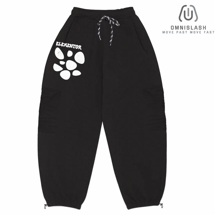 Omnislash Celana Panjang Cargo Baggy Pants Elementor Model Balloon COD Tebal Panjang Pria Wanita Cel