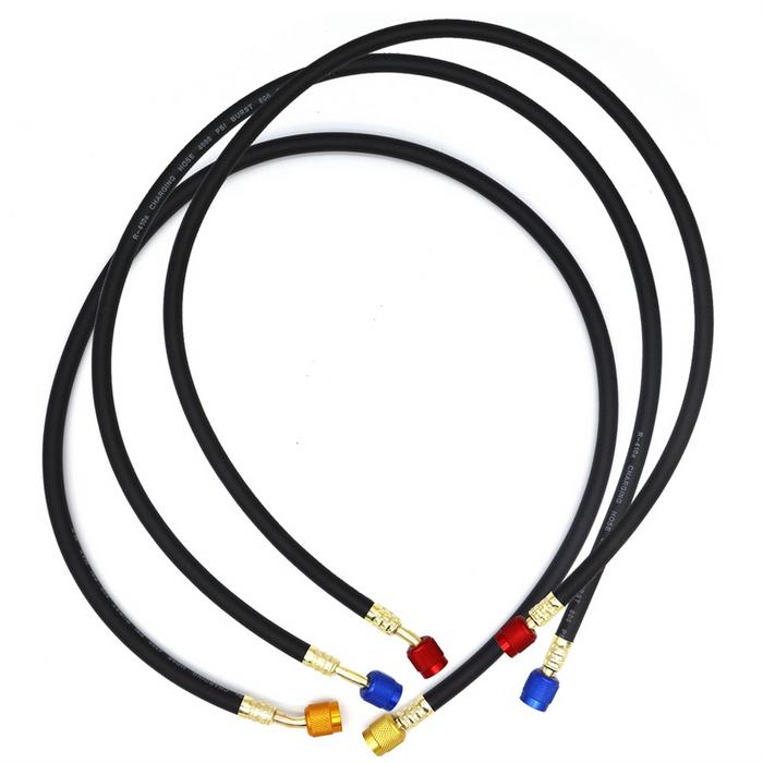 R410A 1/4 Inch SAE Charging Hose Set HVAC Air Condition Refrigerant Charging Hoses for R410A R22 R13