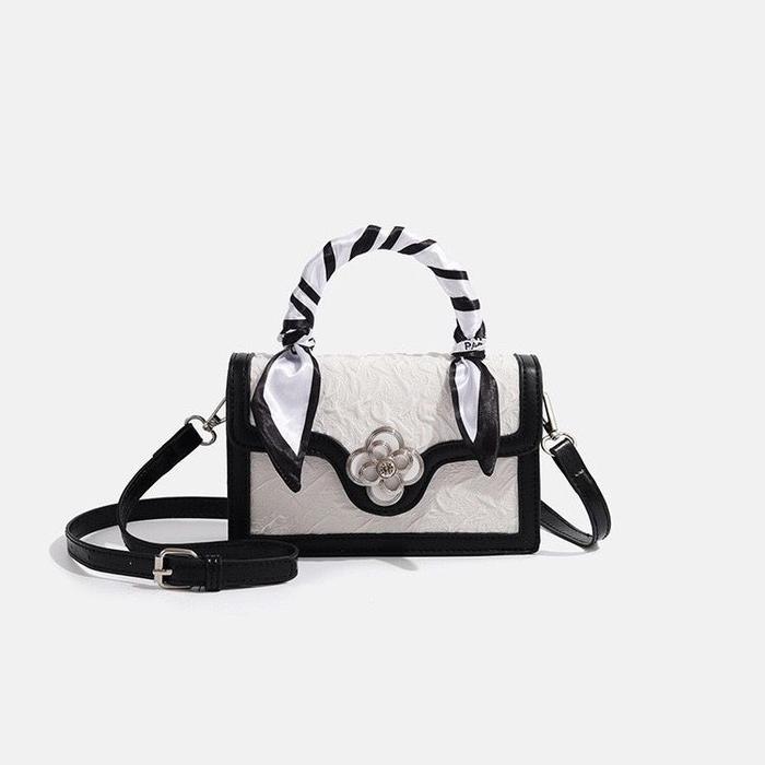 CHARHP & KEJNT PARIS BAG AUTHENTIC WOMEN SHOULDER BAG BLACK WHITE ELEGANCE WOMEN FASHIONABLE TAS