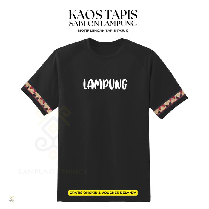 Lampung Ethnica Official - Tapis Lampung Asli- T-Shirt Tapis Sablon Lampung Kaos Katun Combed Custom