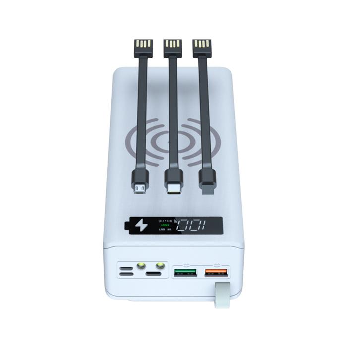 16*18650 DIY Power Bank Base With Type C Micro USB Cable Flashlight