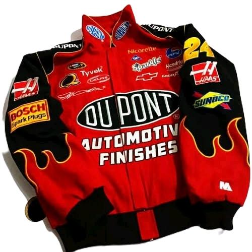 JAKET NASCAR BORDIR NASCAR JACKET VINTAGE RACING JEFF