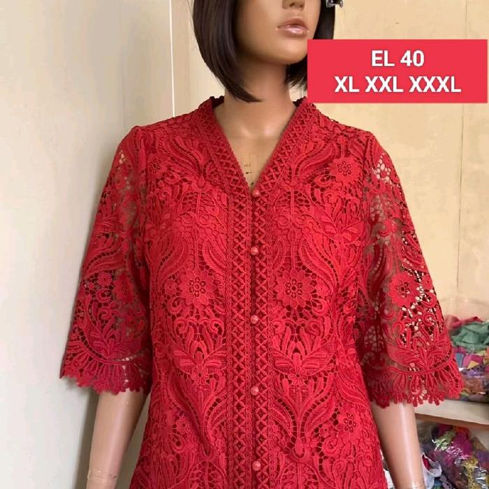 Blus Brokat Cz  Wanita  Pesta