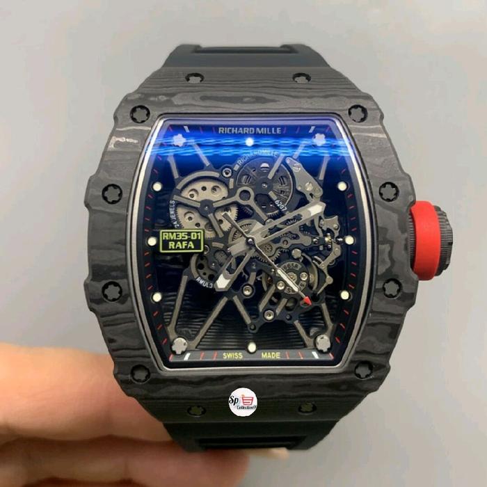JAM TANGAN RM35-01 RAFAEL NADA BLACK CARBON TPT LIMITED EDITION AUTOMATIC SWISS